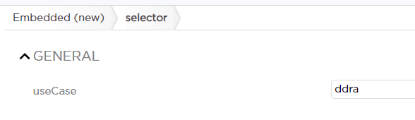 ddra use case selecter